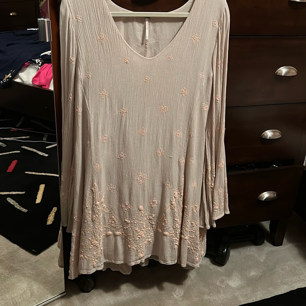 Free People vintage groovy hippie type Boho dress with lots of embroidery.